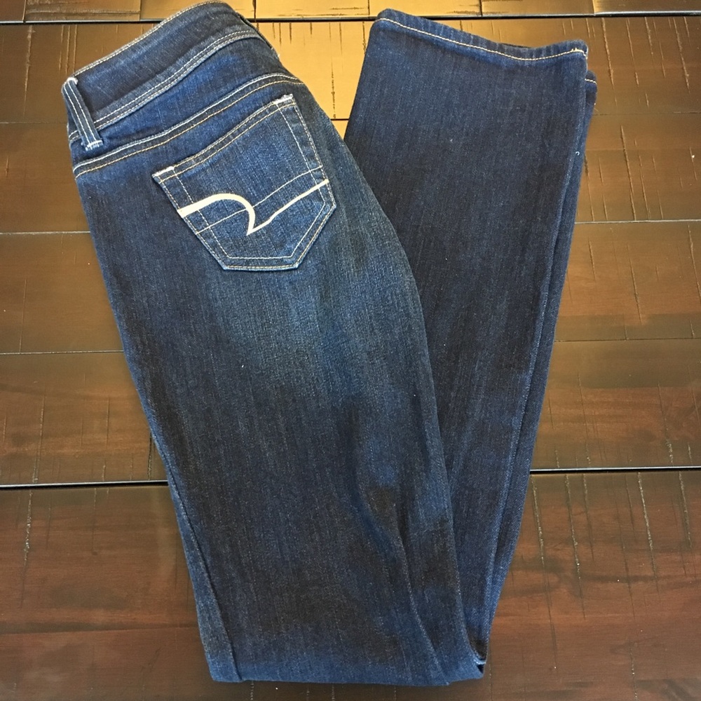 AE Stretch Dark Wash Slim Boot Jeans - Sz 0